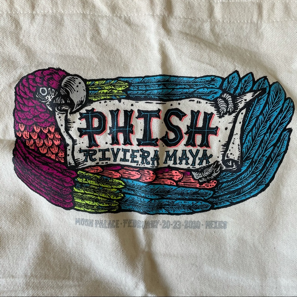 phish riviera maya tote bag